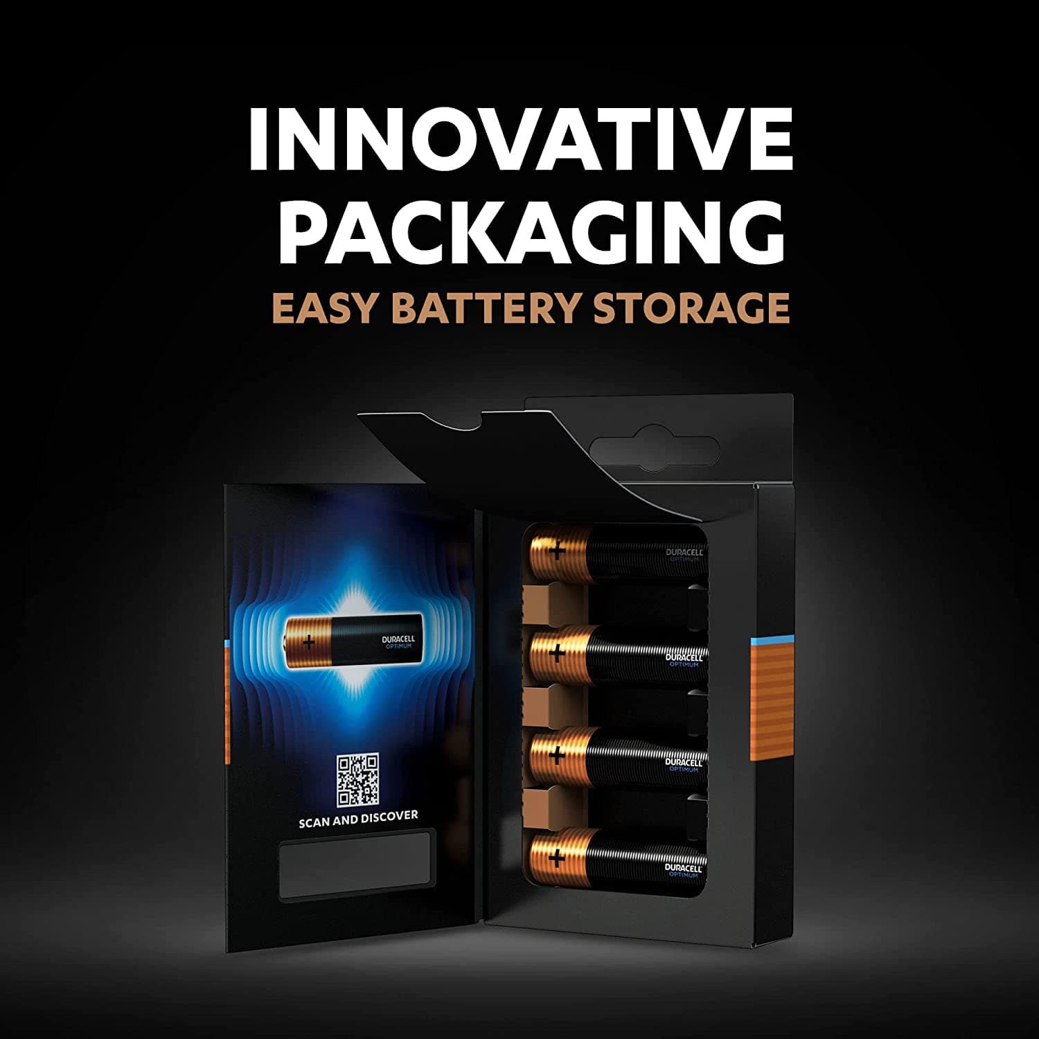 Duracell Optimum Alkaline AA Batteries - Pack of 12