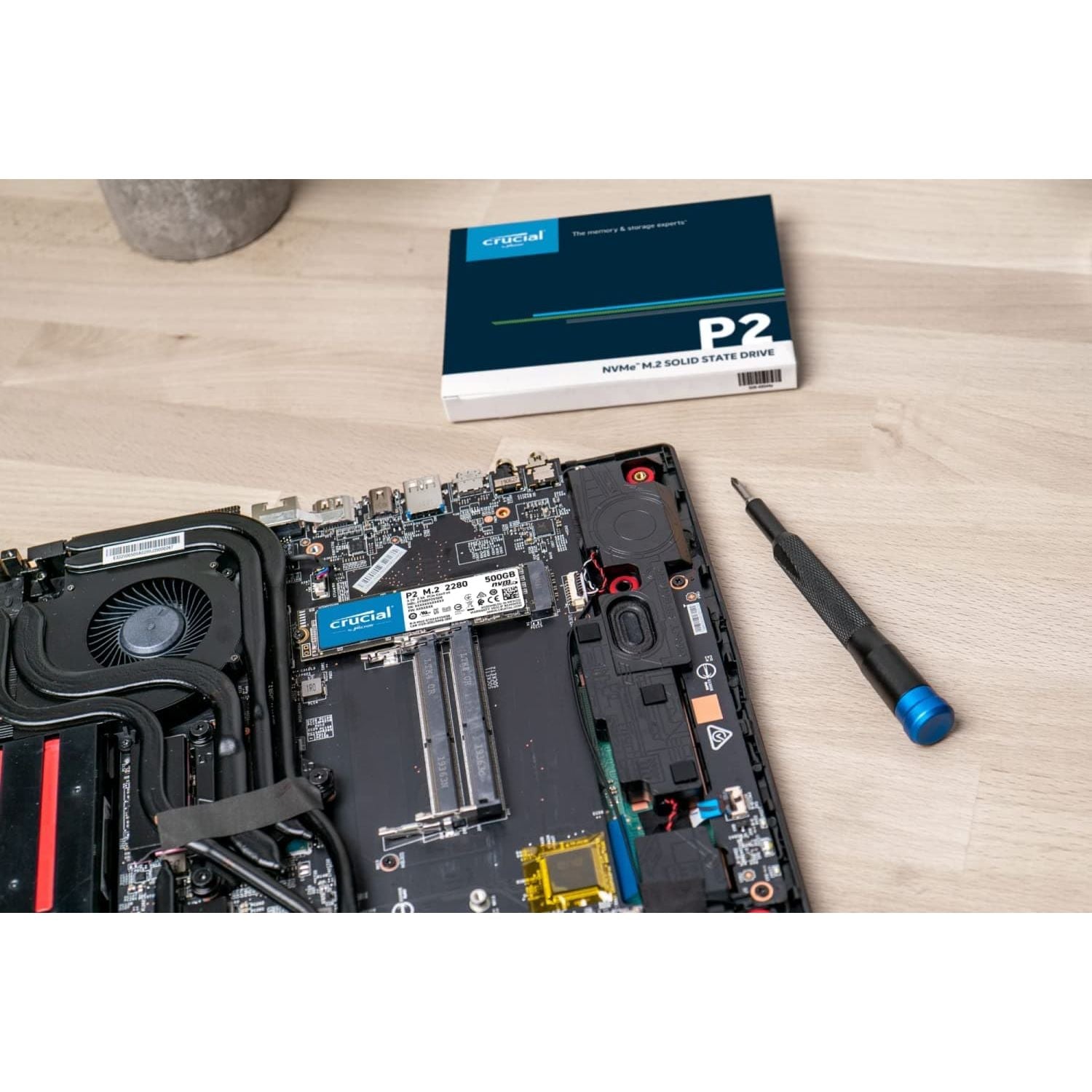 Buy Crucial,Crucial P2 CT1000P2SSD8 1 TB Internal SSD, Up to 2400 MB/s (3D NAND, NVMe, PCIe, M.2), Black - Gadcet.com | UK | London | Scotland | Wales| Ireland | Near Me | Cheap | Pay In 3 | Hard Drives