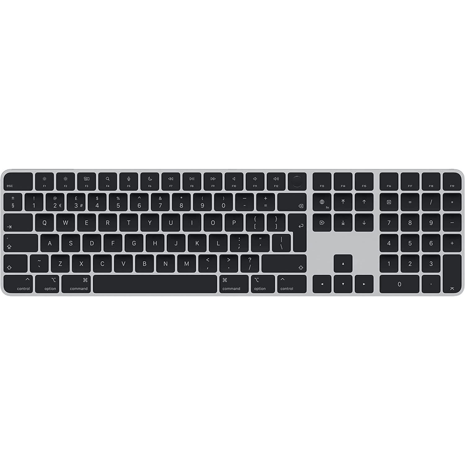 Buy Apple,Apple Magic Keyboard with Touch ID and Numeric Keypad for Mac models with Apple silicon - British English - Black Keys - Gadcet.com | UK | London | Scotland | Wales| Ireland | Near Me | Cheap | Pay In 3 | Keyboards