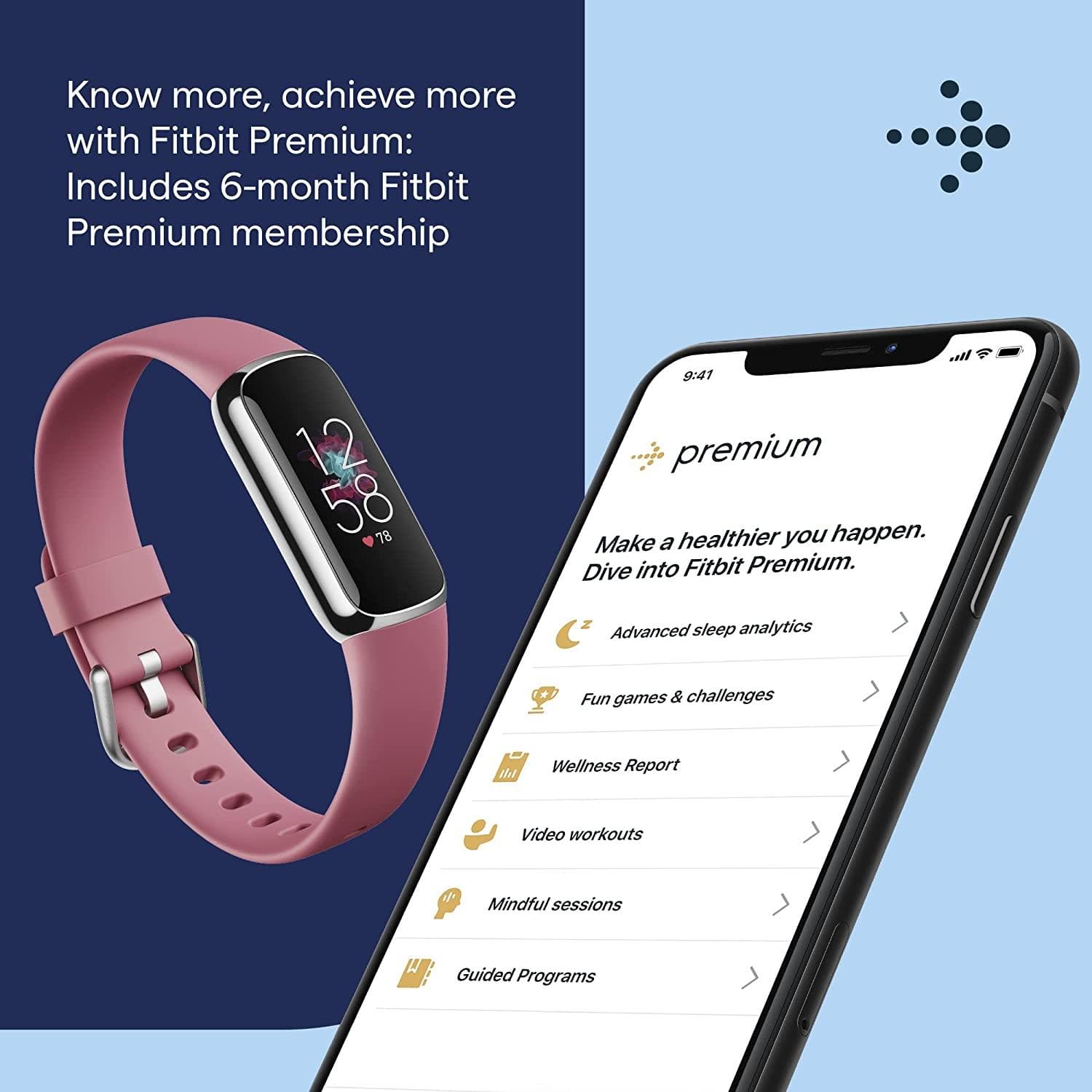 Buy Fitbit,Fitbit Luxe Health & Fitness Tracker, Stress Management Tools and up to 5 Days Battery - Gadcet.com | UK | London | Scotland | Wales| Ireland | Near Me | Cheap | Pay In 3 | Watches