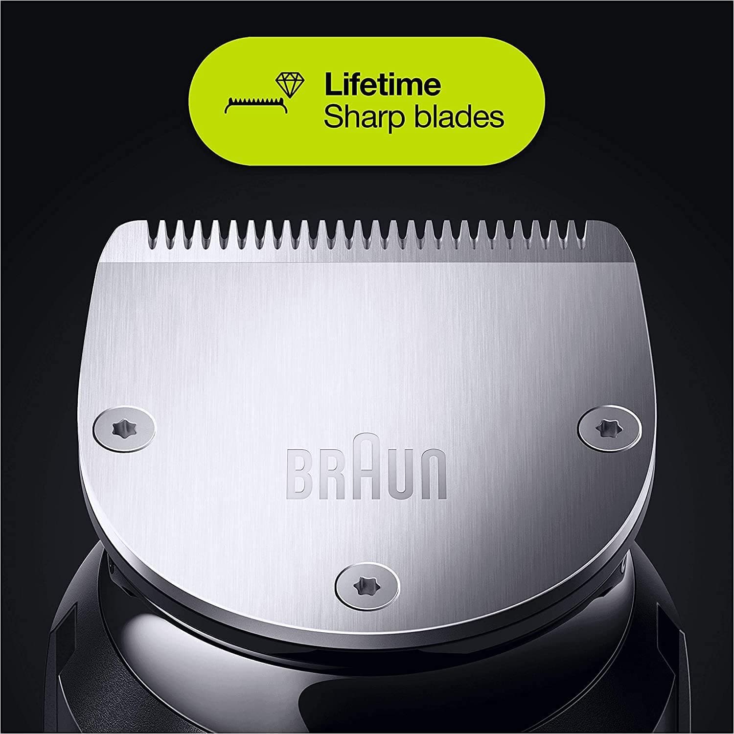 Braun All-in-one Trimmer 7 MGK7221, 10-in-1 Beard Trimmer for Men, Hair Clipper, For Face, Hair, Body, Ear, Nose, With AutoSense Technology, 8 Attachments, Black/Metallic Grey