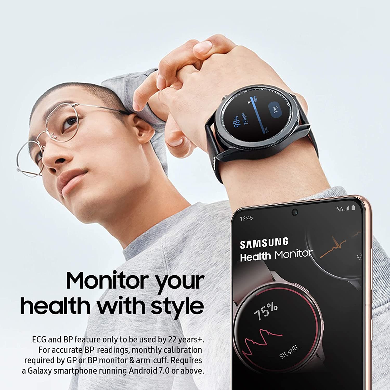 Samsung,Samsung Galaxy Watch 3 4G Stainless Steel 45 mm Smart Watch - Mystic Black - Gadcet.com