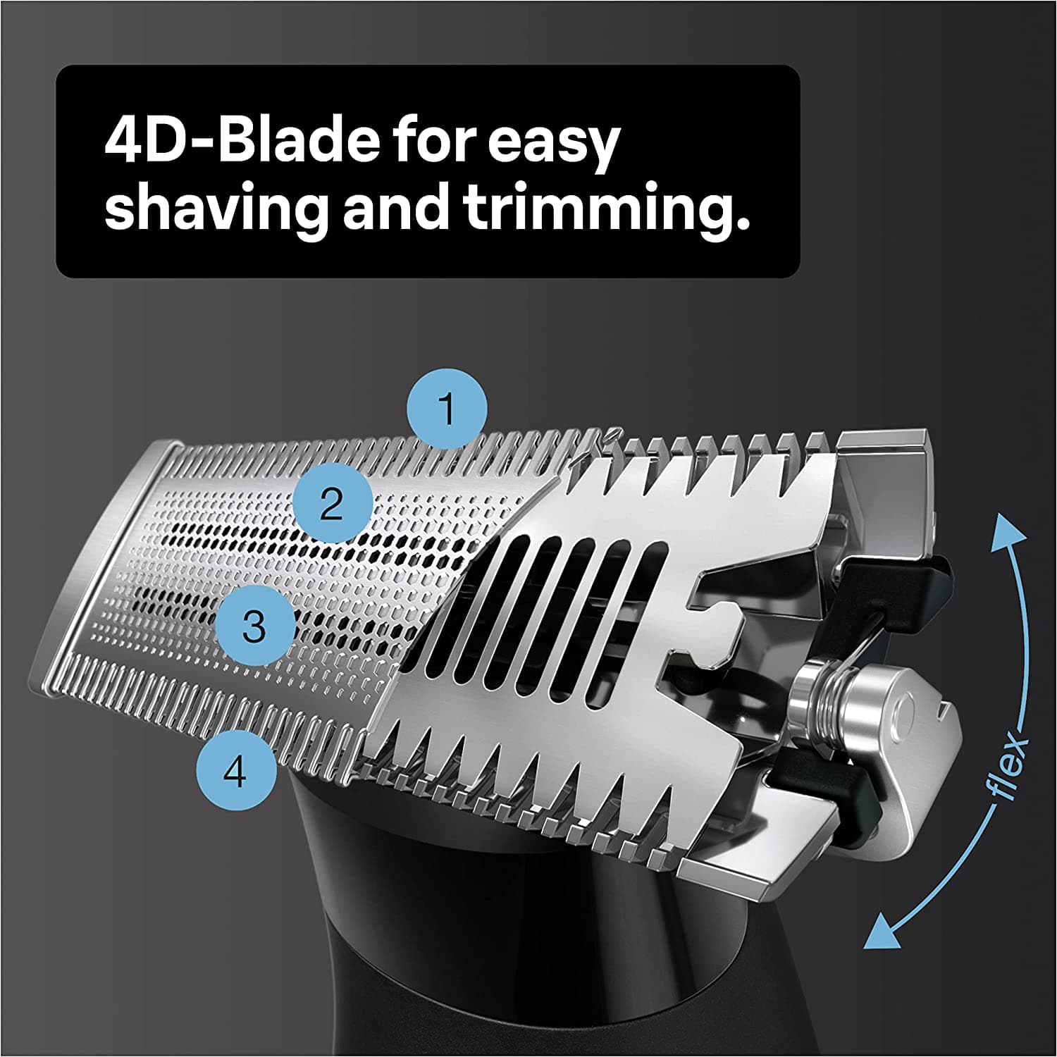 Braun Series XT5 One Blade Hybrid Beard & Stubble Trimmer, Electric Shaver for Men, Body Groomer for Manscaping With Travel Pouch, Gifts For Men, XT5200, Black Razor (2 pin UK plug)