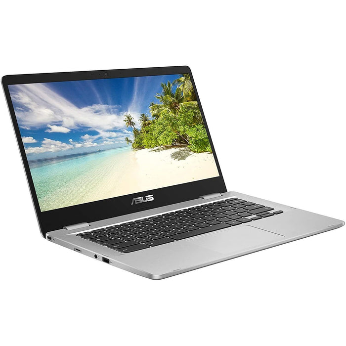 Buy ASUS,ASUS 14 inch Chromebook C423NA, Intel Celeron N3350, 4GB RAM, 64GB eMMC, Chrome OS - Silver - Gadcet.com | UK | London | Scotland | Wales| Ireland | Near Me | Cheap | Pay In 3 | Laptops