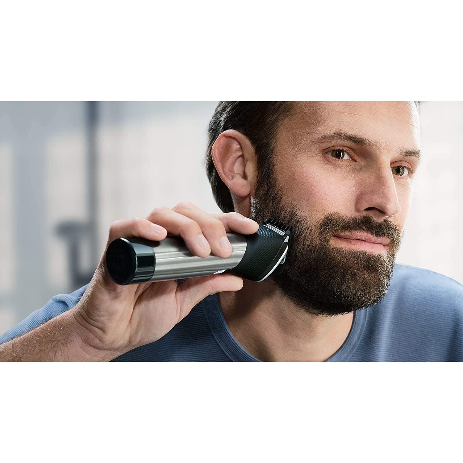 Philips,Philips Beard & Trimmer for Men, 9000 Prestige, 20 Length Settings, SteelPrecision Blades, UK 3-Pin Plug - Gadcet.com