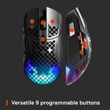 Buy SteelSeries,SteelSeries Aerox 5 Wireless Gaming Mouse – Ultra Lightweight 74g – 9 Buttons – Bluetooth/2.4 GHz – 180 Hr Battery – IP54 Water Resistant – PC/MAC – FPS, MOBA, Battle Royale - Gadcet.com | UK | London | Scotland | Wales| Ireland | Near Me | Cheap | Pay In 3 | Computer Accessories