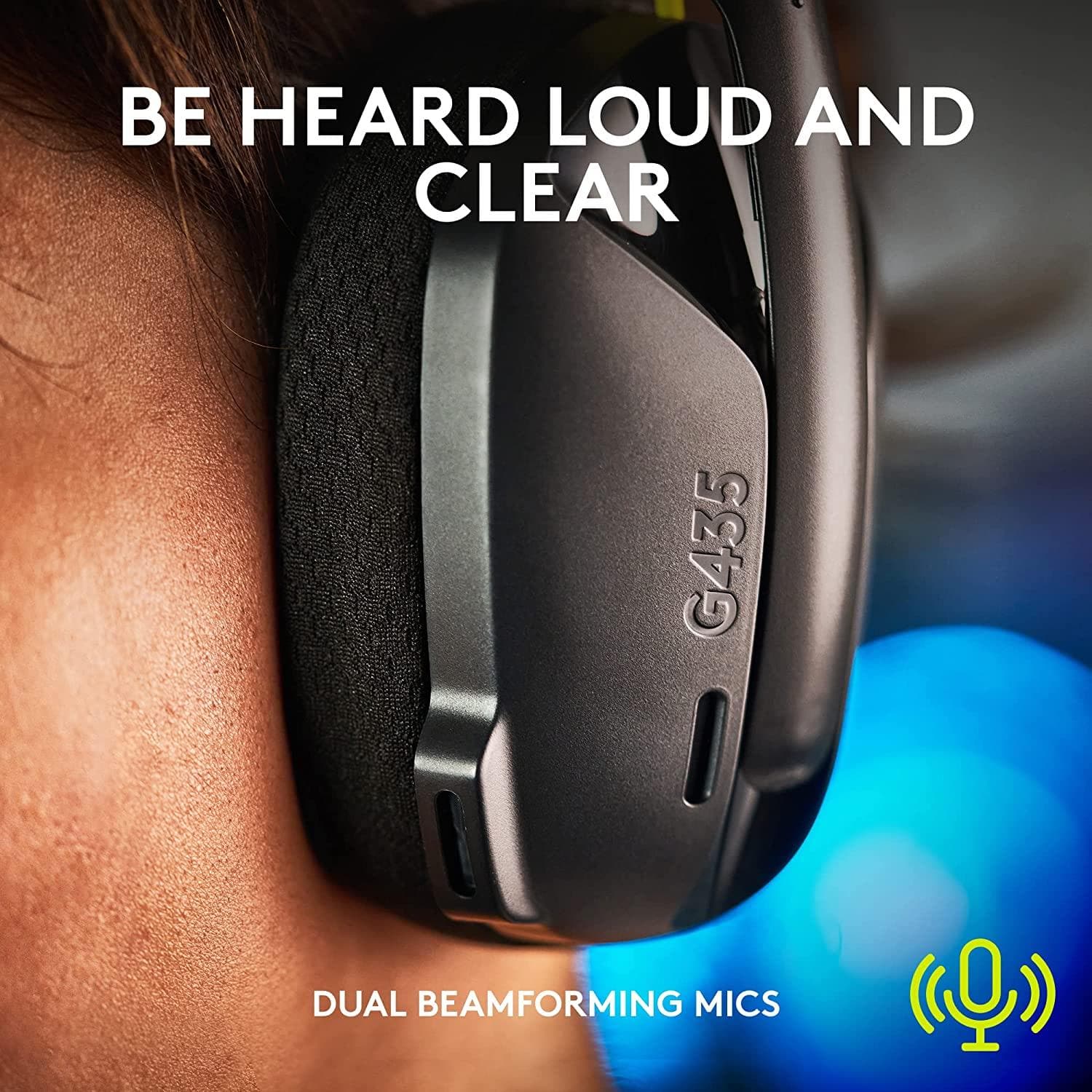 Buy Logitech,Logitech G435 LIGHTSPEED Wireless Gaming Headset - Black - Gadcet.com | UK | London | Scotland | Wales| Ireland | Near Me | Cheap | Pay In 3 | Headphones