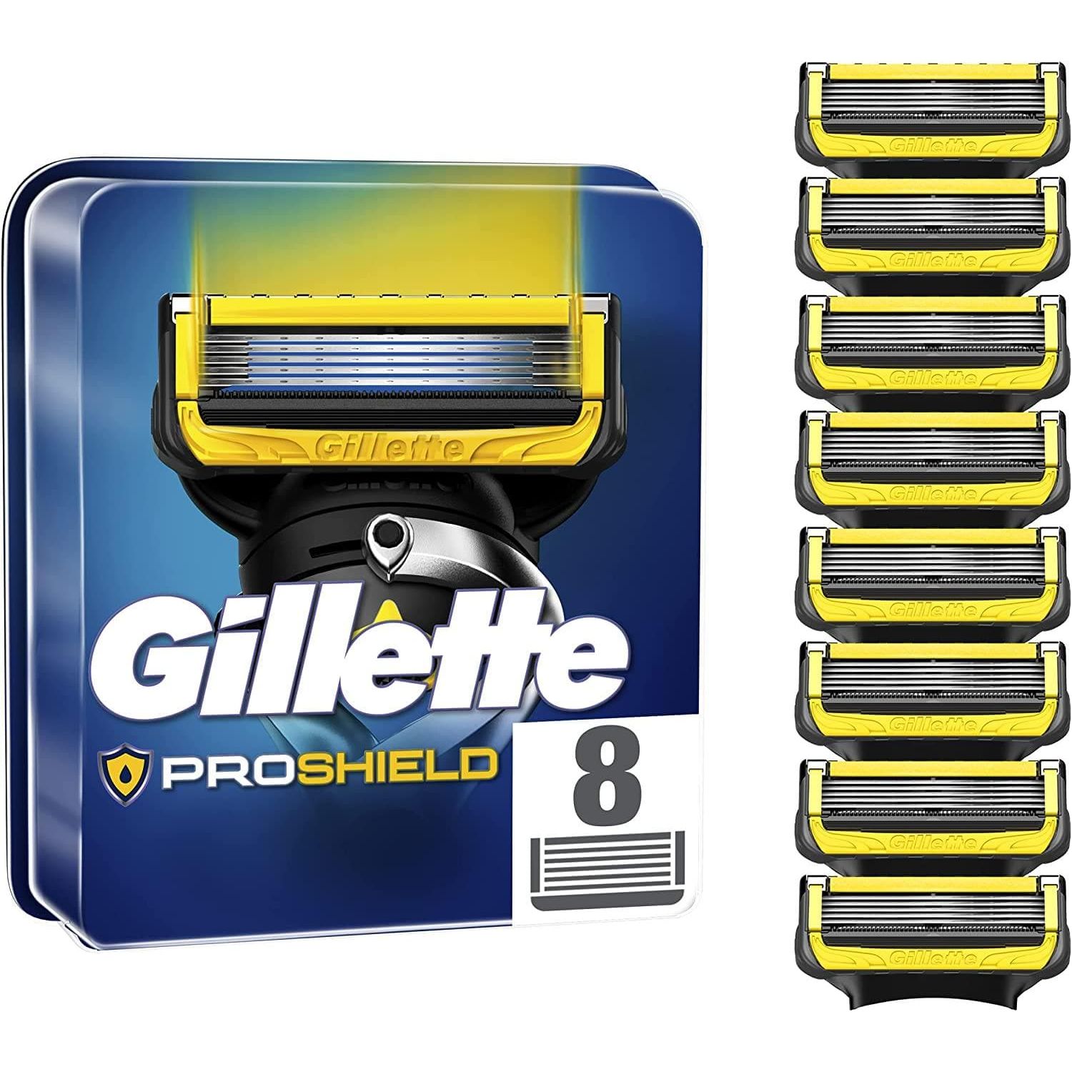 Buy Gillette,Gillette ProShield Power Men’s Razor Blades with Precision Trimmer, Pack of 8 Refill Blades - Gadcet.com | UK | London | Scotland | Wales| Ireland | Near Me | Cheap | Pay In 3 | Health & Beauty