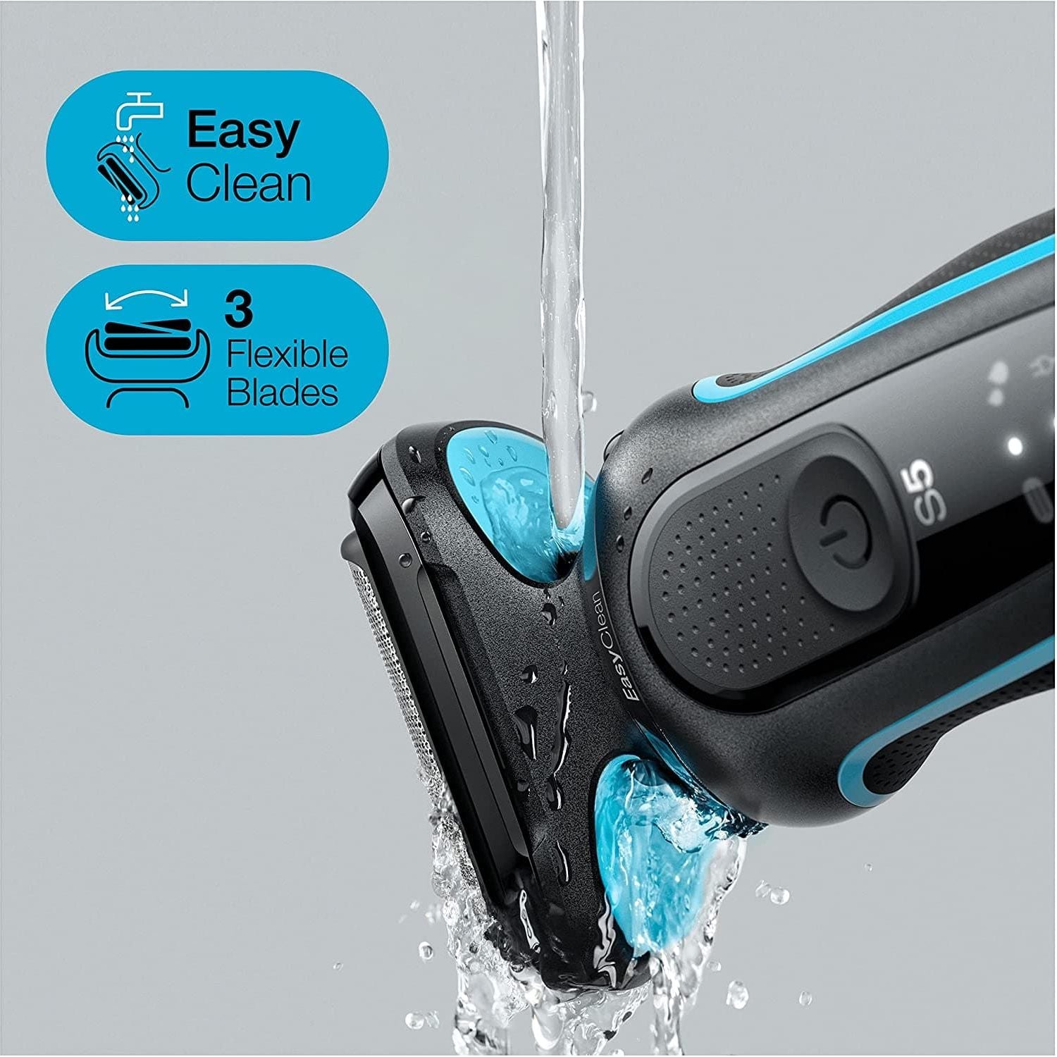 Braun,Braun Series 5 Electric Shaver, With Beard Trimmer, Charging Stand, 2 Pin Bathroom Plug, 50-M4500cs - Gadcet.com