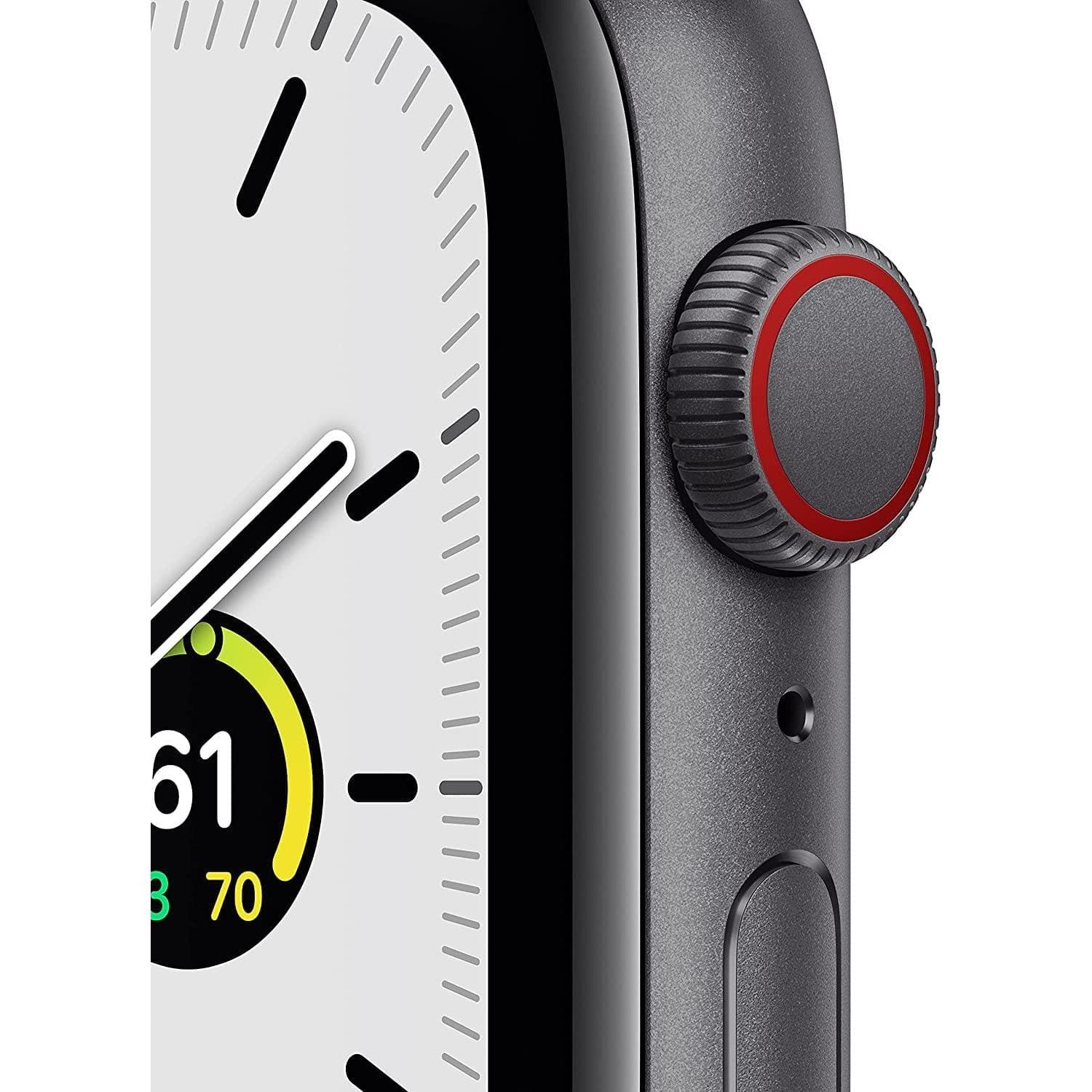 Buy Apple,Apple Watch SE GPS + Cellular - Space Grey Aluminium with Tornado & Grey Sports Loop, 44 mm - Unlocked - Gadcet.com | UK | London | Scotland | Wales| Ireland | Near Me | Cheap | Pay In 3 | smartwatch