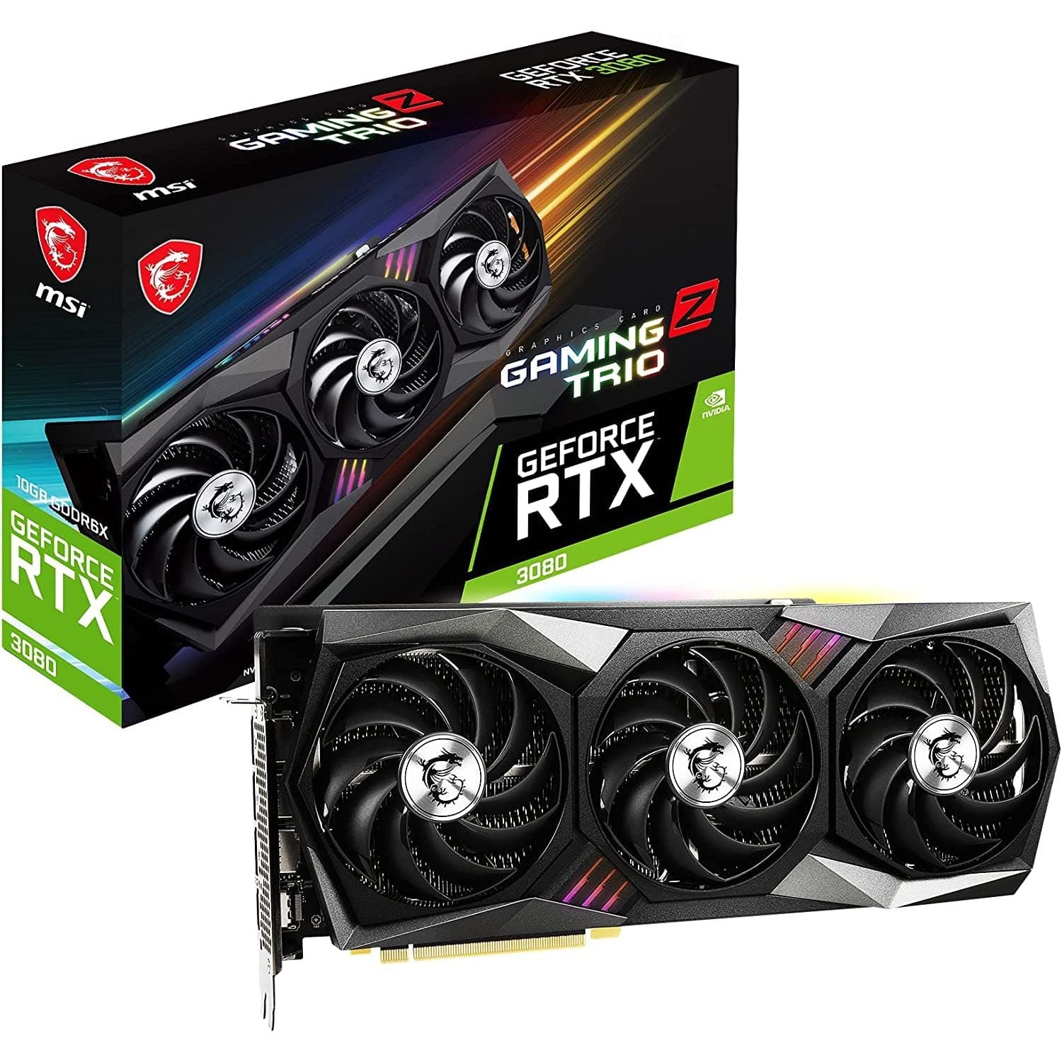 Buy MSI,MSI GeForce RTX 3080 GAMING Z TRIO 12G LHR Gaming Graphics Card - 12GB GDDR6X, 1815 MHz, PCI Express Gen 4, 384-bit, 3x DP v 1.4a, HDMI 2.1 (Supports 4K) - Gadcet.com | UK | London | Scotland | Wales| Ireland | Near Me | Cheap | Pay In 3 | NVIDIA 3080 LHR