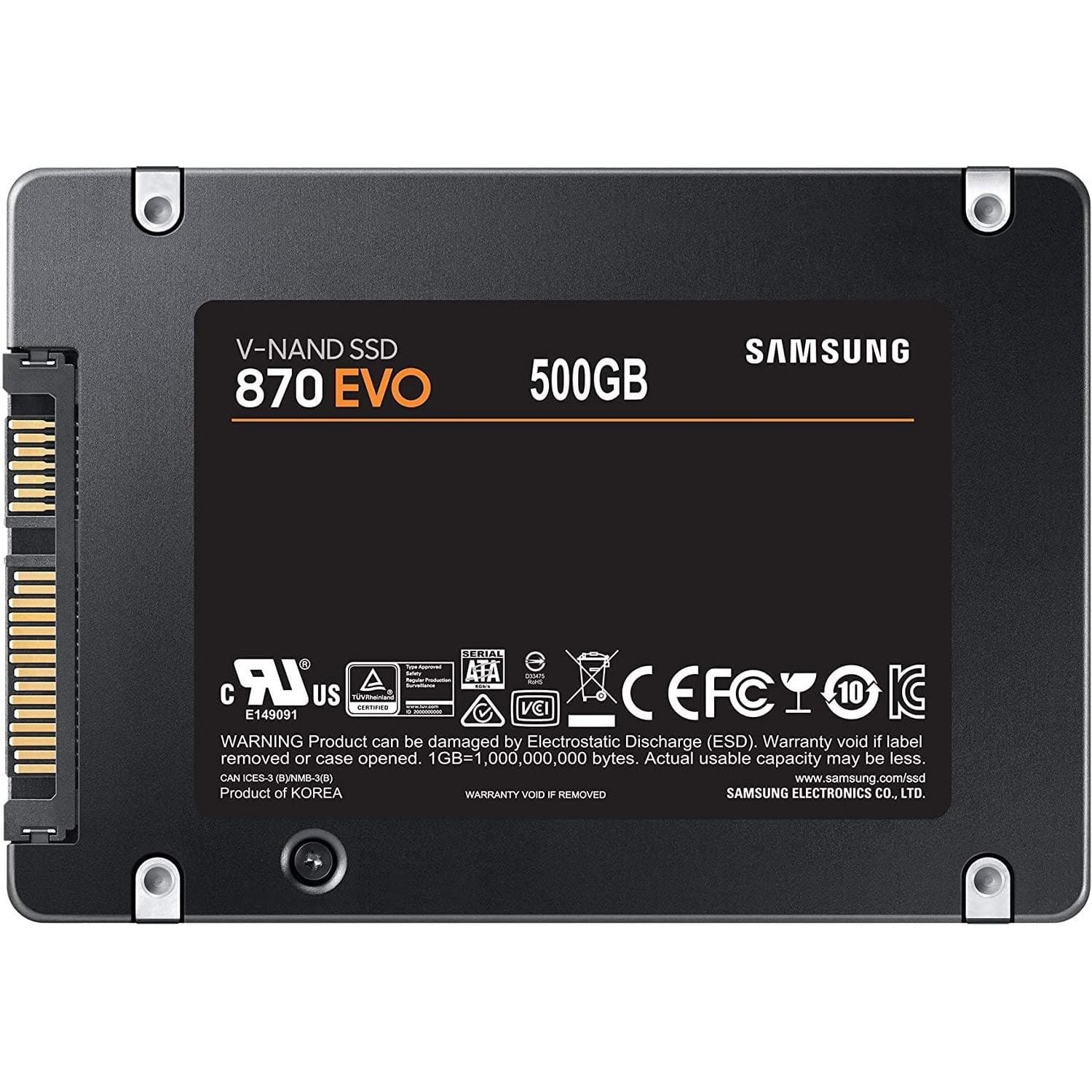 Buy Samsung,Samsung SSD 870 EVO, 500 GB, Form Factor 2.5”, Intelligent Turbo Write, Magician 6 Software, Black - Gadcet.com | UK | London | Scotland | Wales| Ireland | Near Me | Cheap | Pay In 3 | Hard Drives