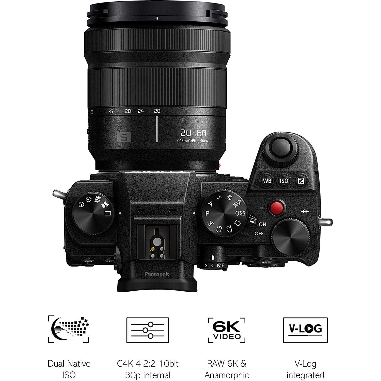 Buy Panasonic,Panasonic LUMIX DC-S5 S5 Full Frame Mirrorless Camera body, 4K 60P, Wi-Fi, L-Mount, 20-60 mm Lens, 5-Axis Dual I.S, (Black) - Gadcet.com | UK | London | Scotland | Wales| Ireland | Near Me | Cheap | Pay In 3 | Cameras