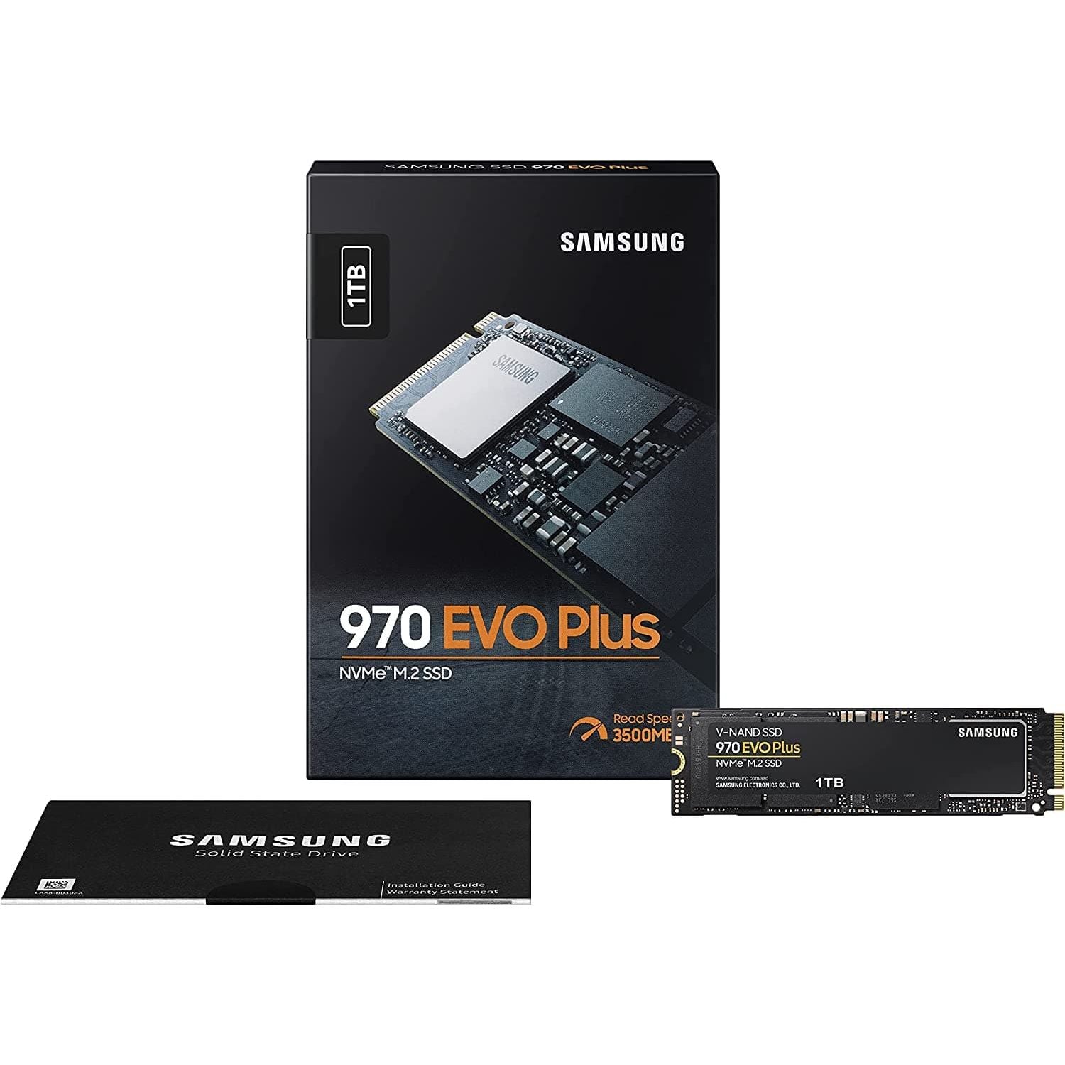 Samsung 970 EVO Plus 1 TB PCIe NVMe M.2 (2280) Internal Solid State Drive (SSD) (MMZ-V7S1T0BW ) - Black