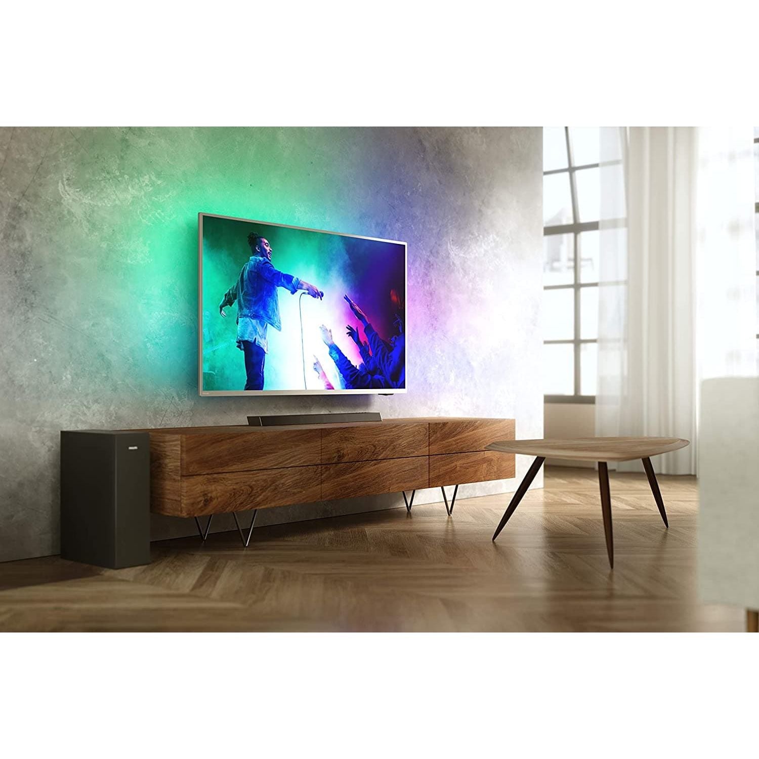 Philips Audio B6305/10 2.1 Channel TV Soundbar with Wireless Subwoofer | 240 W RMS | Dolby Audio | HDMI ARC | Ultra-slim Design | Bluetooth, Optical & Audio 3.5 mm | Remote | Wall Mount Bracket - Gadcet.com