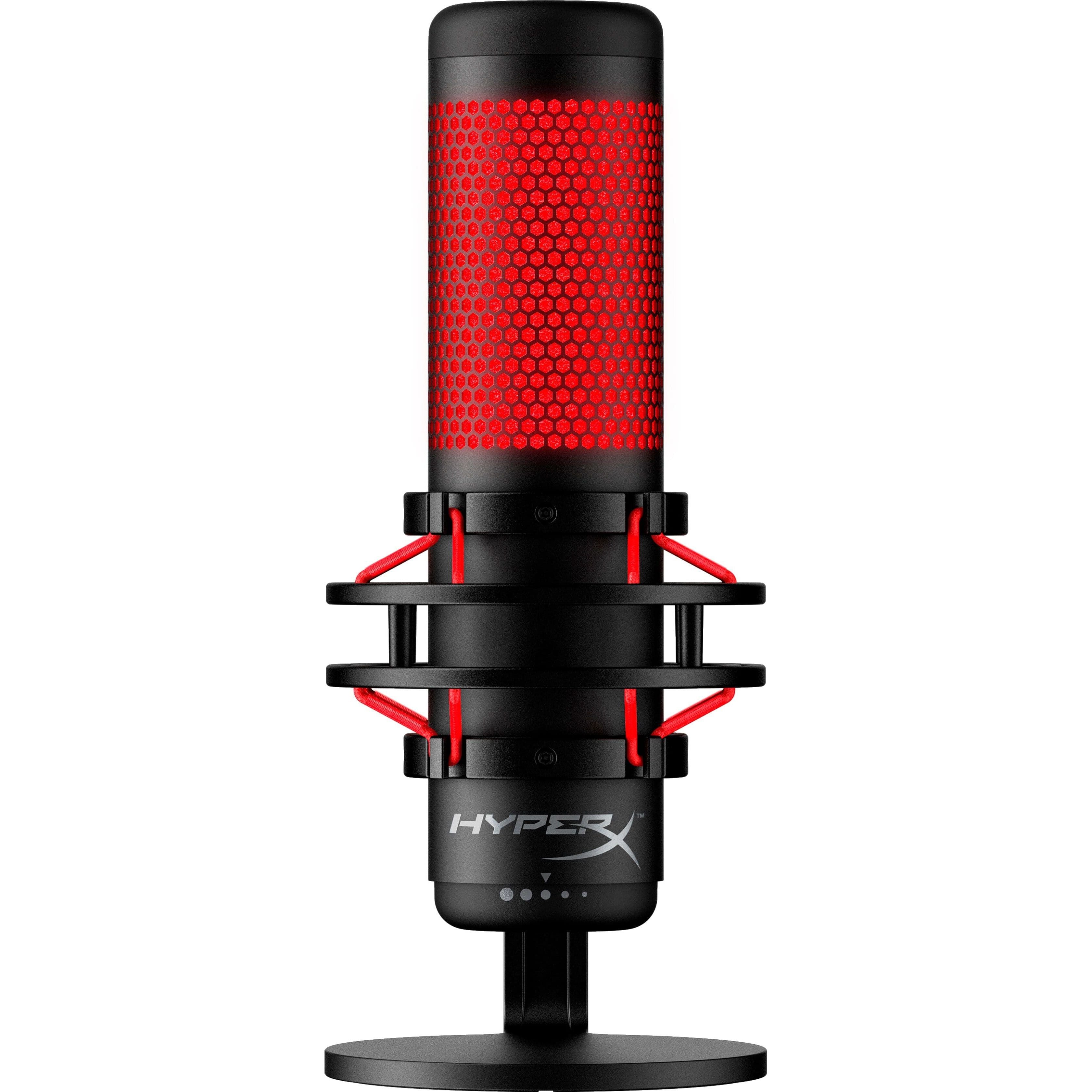 HP HyperX 4P5P6AA QuadCast – Standalone Microphone for streamers, content creators and gamers PC, PS4, and Mac Black