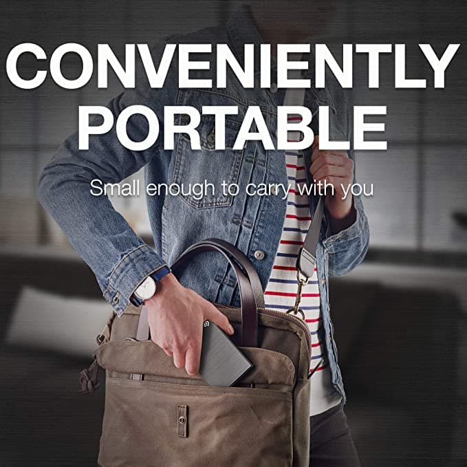 Seagate One Touch, Portable External 5TB HDD Hard Drive - Space Grey