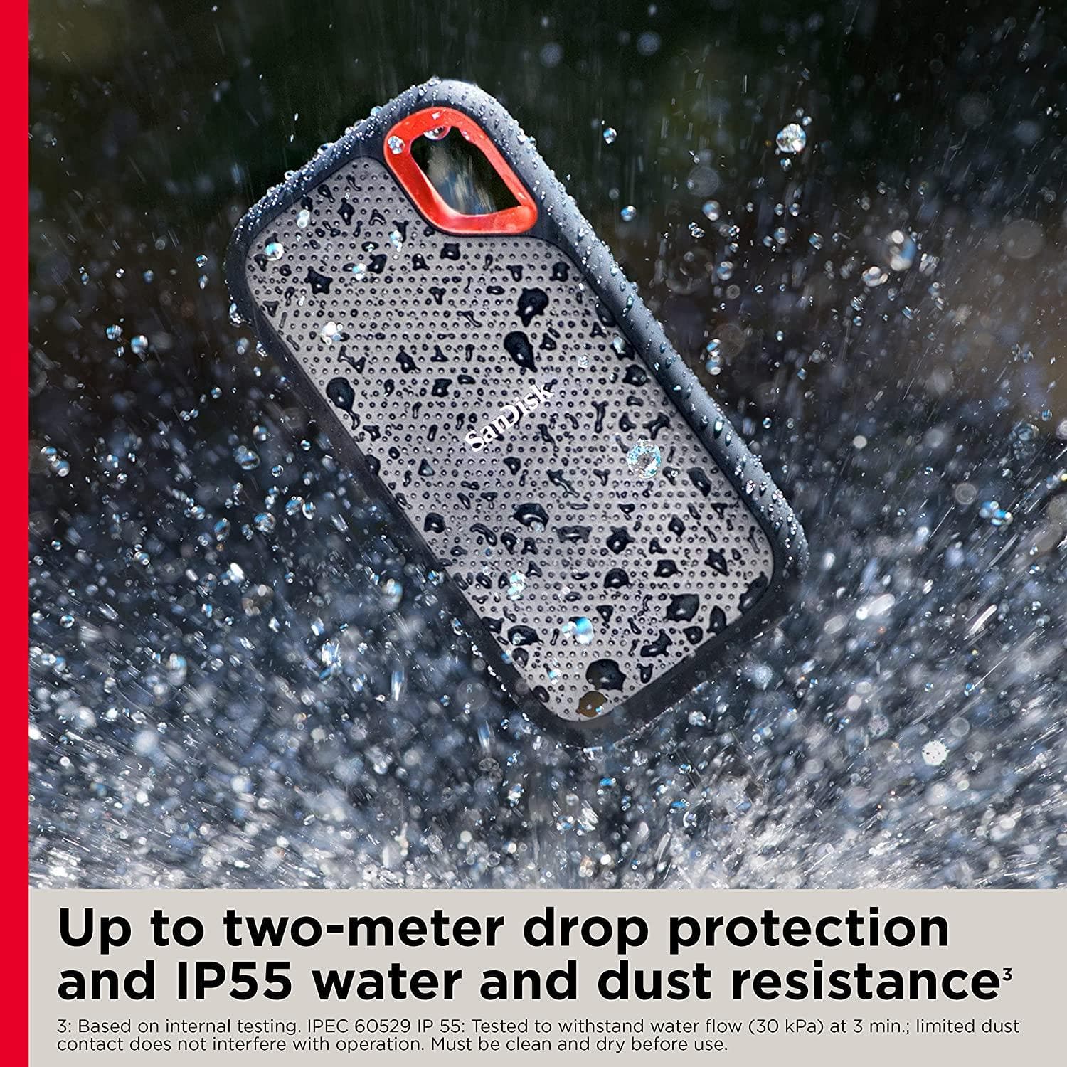 Buy Sandisk,SanDisk Extreme 500GB Portable SSD Hard Drive ( USB-C, up to 1050MB/s Read and 1000MB/s Write Speed, Water and Dust-Resistant) - Gadcet.com | UK | London | Scotland | Wales| Ireland | Near Me | Cheap | Pay In 3 | Hard Drives