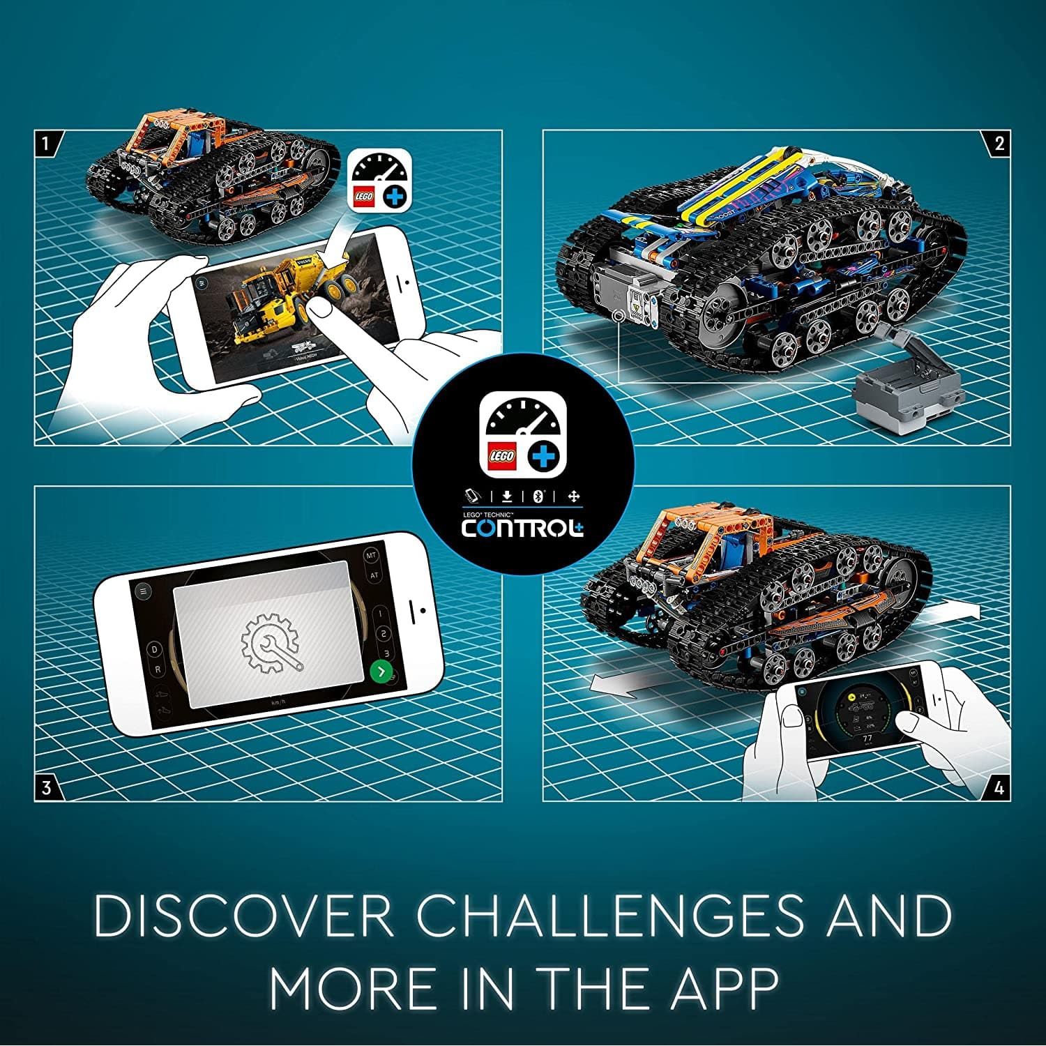 LEGO Technic App-Controlled Transformation RC Toy Car 42140 - Gadcet.com