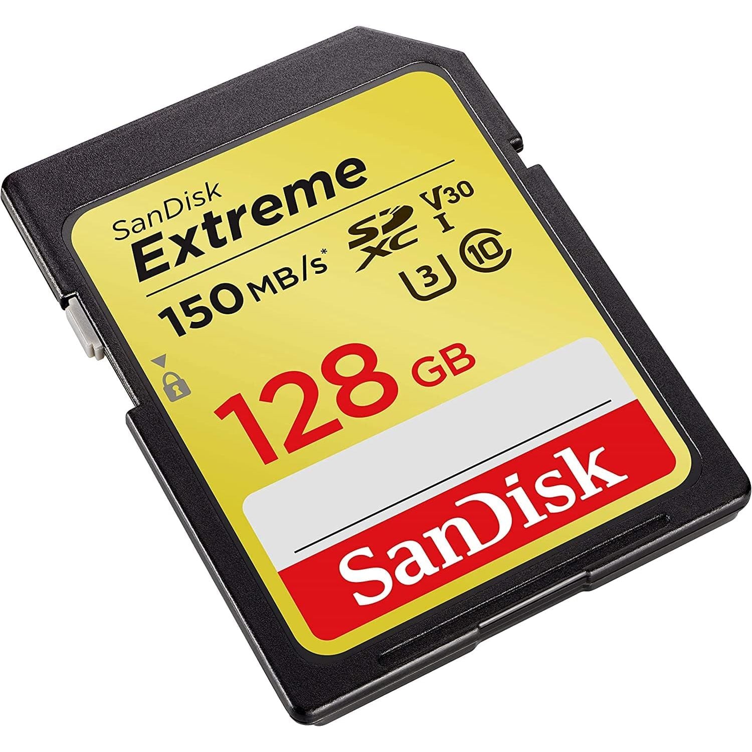 SanDisk Extreme SDXC Memory Card, Up to 150 MB/s, Class 10, U3, V30, 128 GB