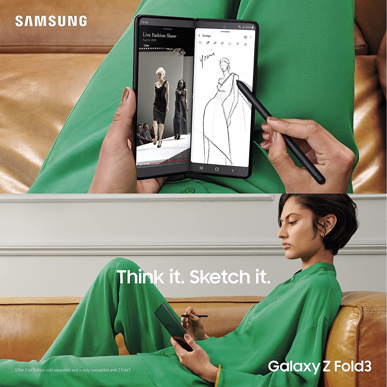 Buy Samsung,Samsung Galaxy Z Fold 3 5G 256GB, Silver - Unlocked - Gadcet.com | UK | London | Scotland | Wales| Ireland | Near Me | Cheap | Pay In 3 |