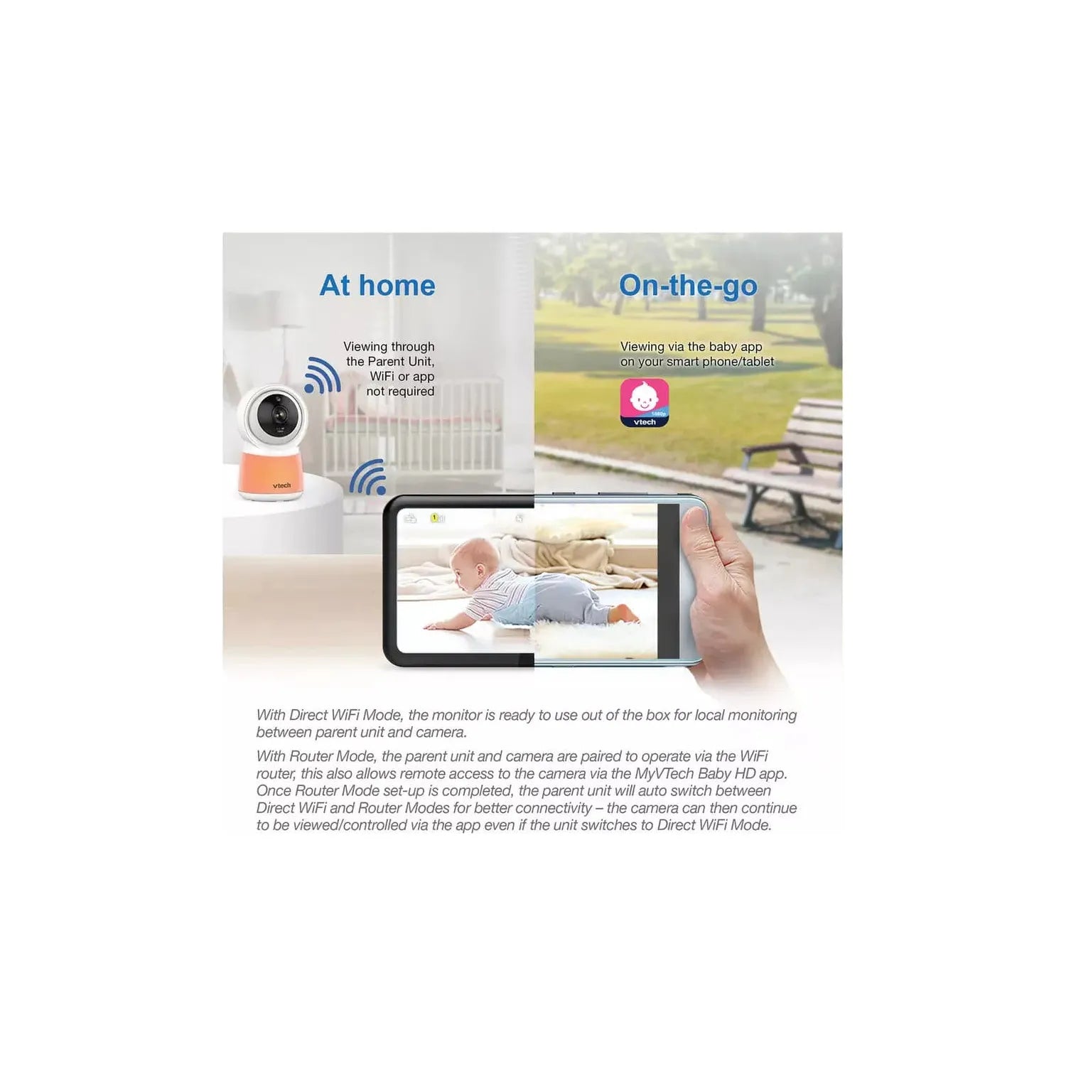 VTech,VTech RM5754HD Smart Video Monitor - Gadcet.com