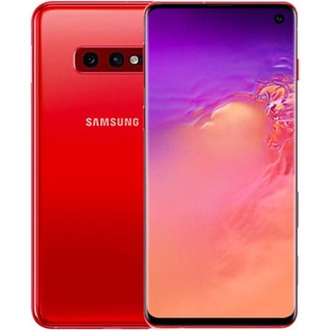 Samsung,Samsung Galaxy S10e 4G 128GB Storage 6GB RAM, EE Dual Sim, Cardinal Red - Unlocked - Gadcet.com
