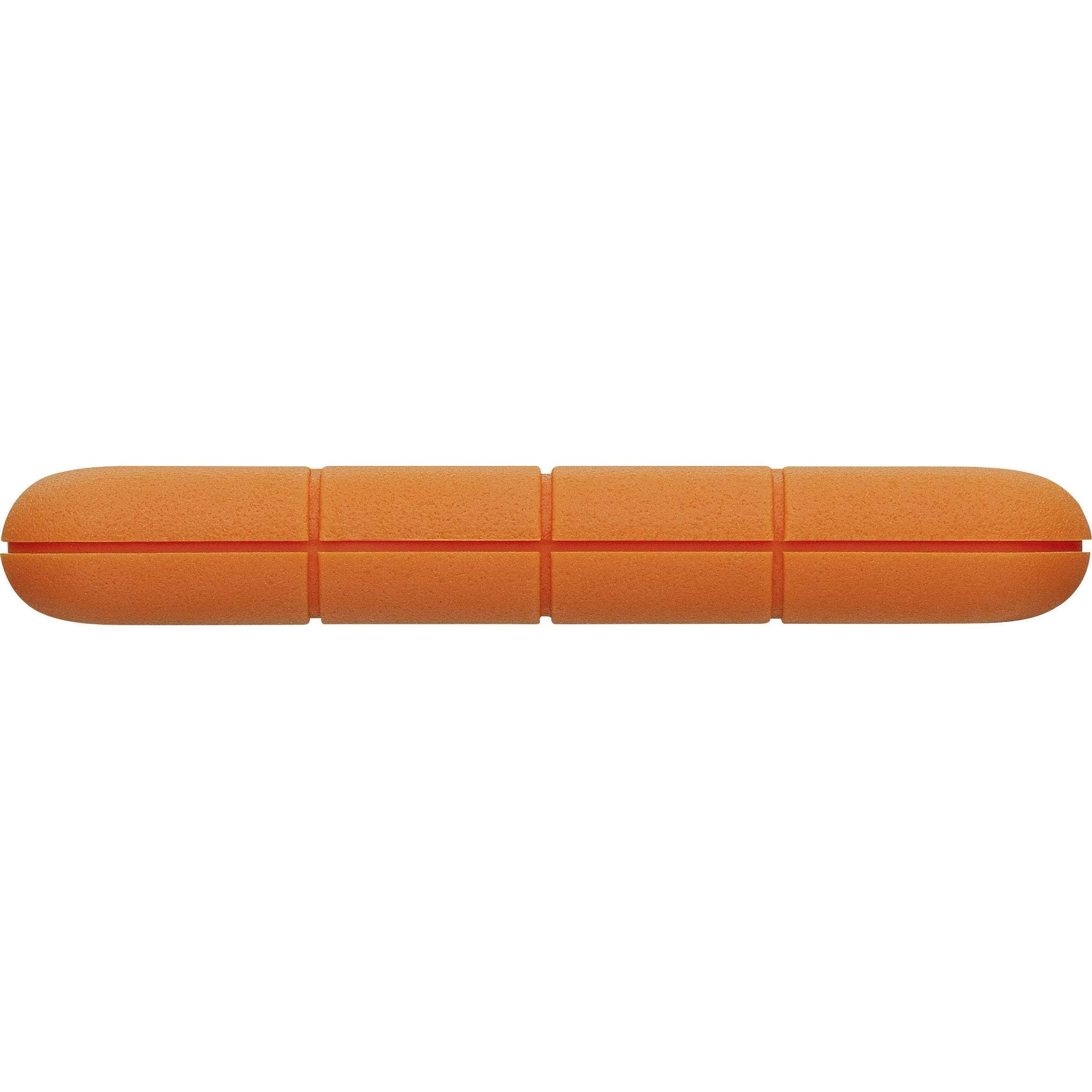 LaCie Rugged 1 TB 2.5" external hard drive USB-C® Silver, Orange STFR1000800