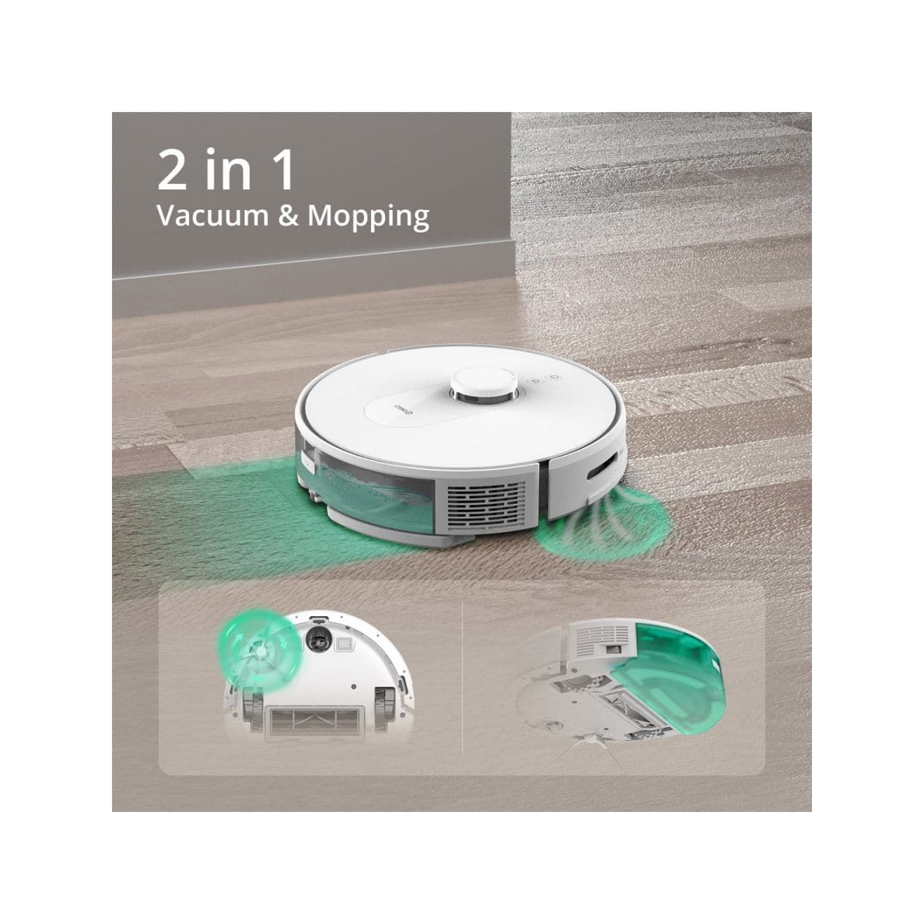 360 S8 Robot Mopping Robot Vacuum Cleaner - White