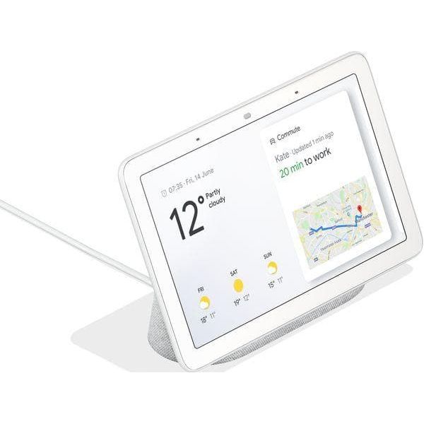 Buy Google,GOOGLE Nest Hub - Chalk (Hands free help at home) - Gadcet.com | UK | London | Scotland | Wales| Ireland | Near Me | Cheap | Pay In 3 | Speakers