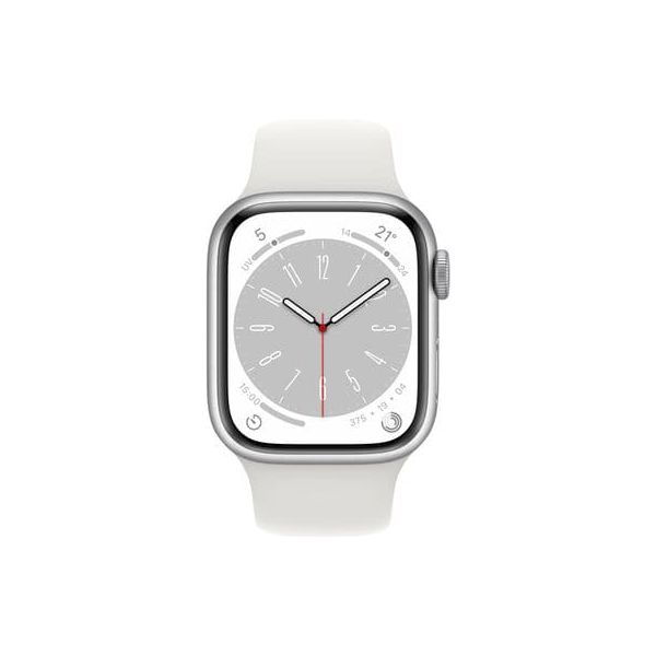 Apple Watch Series 8 GPS 41mm Alu Case/White Sport Band - MP6K3B/A - Gadcet.com