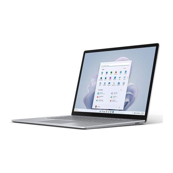 Microsoft,Microsoft Surface Laptop 5 15" Intel® Core i7 -1255U, 8GB RAM, 256 GB SSD Intel Iris Xe Integrated graphics Touch Screen - Platinum - Gadcet.com