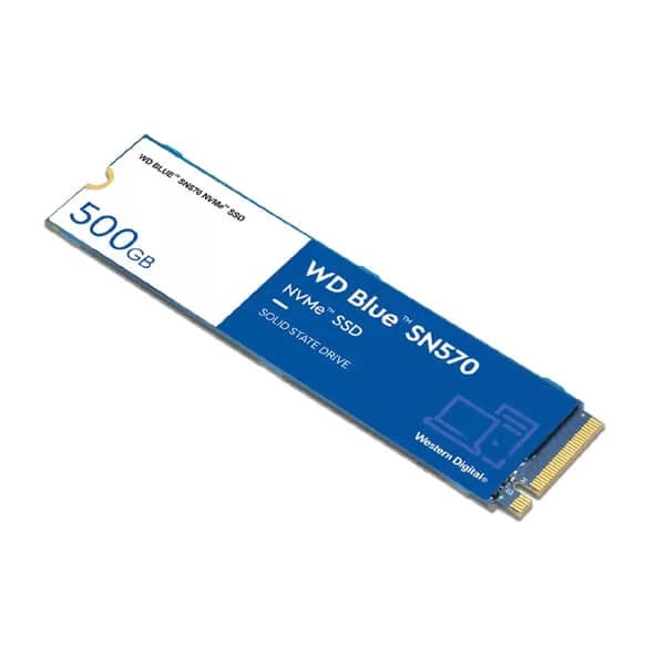WD Blue SN570 500GB PCIe Gen3 NVMe SSD 500GB Capacity M.2 2280 Form Factor