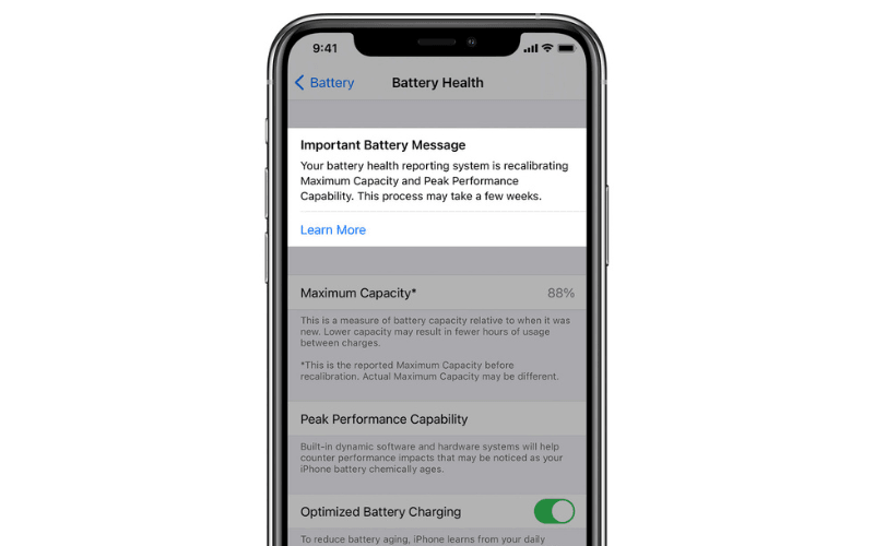 How do i check my iPhone battery health?