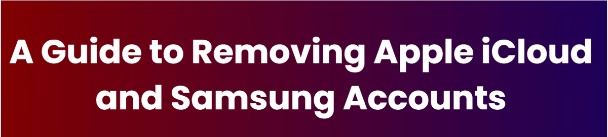 Removing iCloud Account Lock: