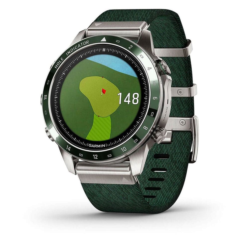 Buy Garmin,Garmin MARQ® Golfer (Gen 2) 46mm Titanium Case Green Ceramic Bezel Strap Watch - Gadcet UK | UK | London | Scotland | Wales| Near Me | Cheap | Pay In 3 | Watches