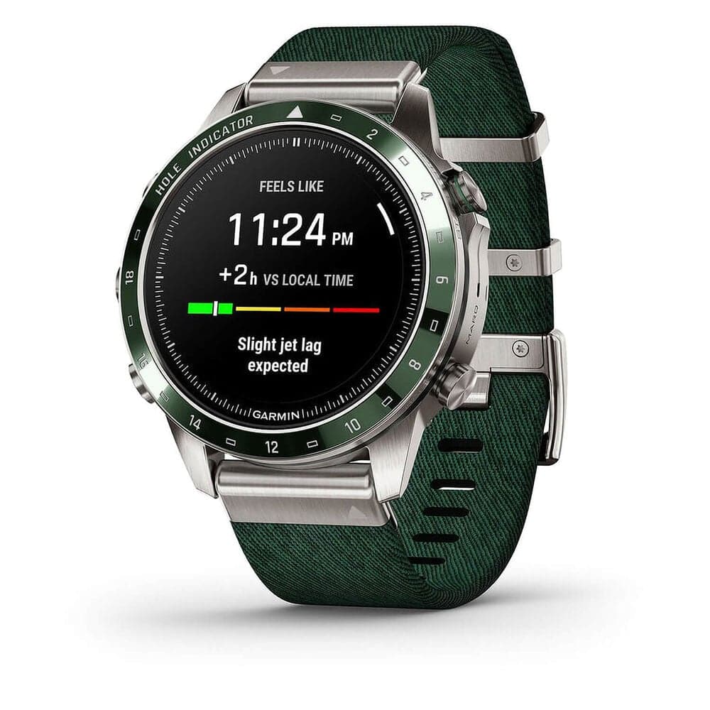 Buy Garmin,Garmin MARQ® Golfer (Gen 2) 46mm Titanium Case Green Ceramic Bezel Strap Watch - Gadcet UK | UK | London | Scotland | Wales| Near Me | Cheap | Pay In 3 | Watches