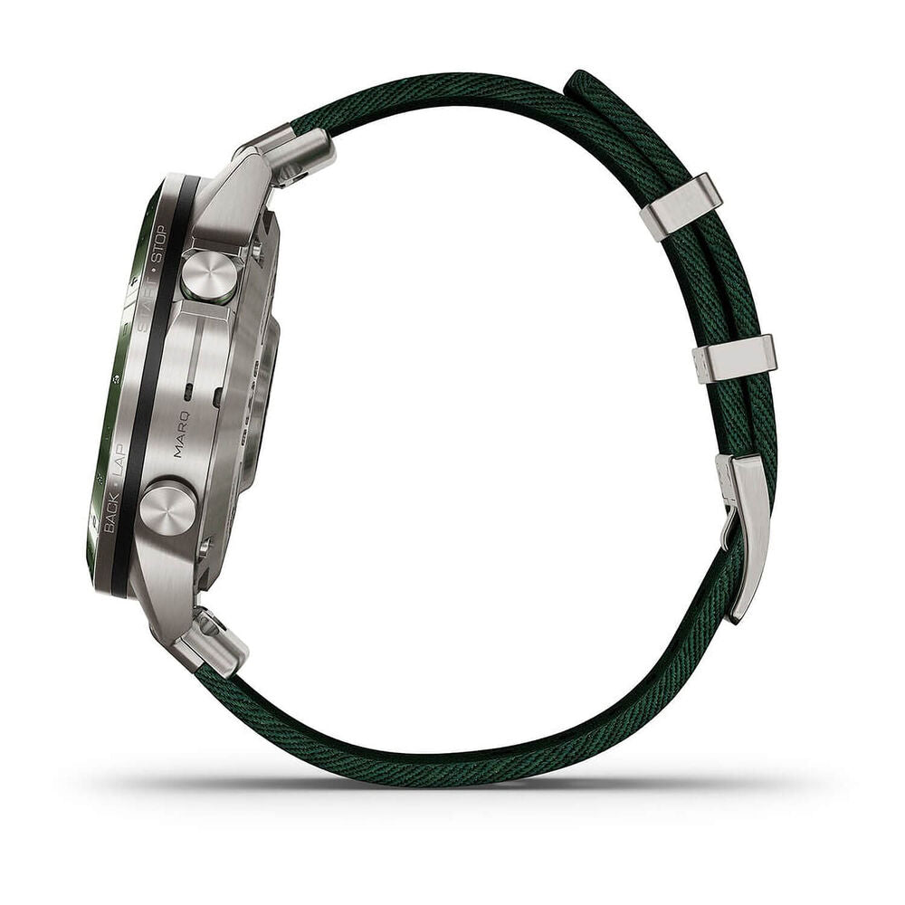 Buy Garmin,Garmin MARQ Golfer Gen 2 46mm Titanium Watch - Green Ceramic Bezel, Strap - Gadcet UK | UK | London | Scotland | Wales| Near Me | Cheap | Pay In 3 | Smart Watches