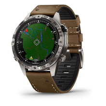 Buy Garmin,Garmin MARQ Adventurer Gen 2 - 46mm Titanium Case, Brown Hybrid Strap Watch - Gadcet UK | UK | London | Scotland | Wales| Near Me | Cheap | Pay In 3 | Smart Watches