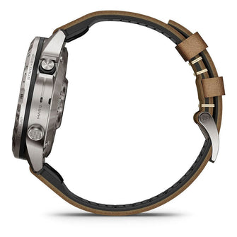 Buy Garmin,Garmin MARQ Adventurer Gen 2 - 46mm Titanium Case, Brown Hybrid Strap Watch - Gadcet UK | UK | London | Scotland | Wales| Near Me | Cheap | Pay In 3 | Smart Watches