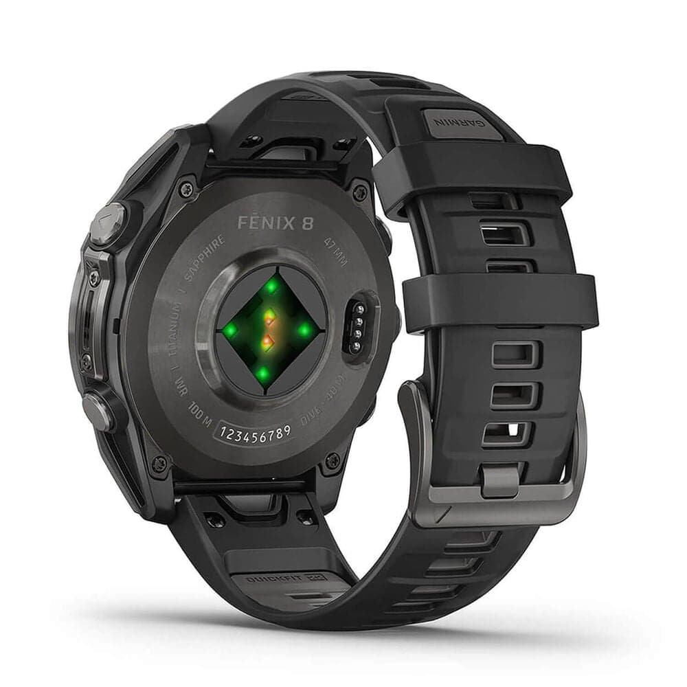 Buy Garmin,Garmin fenix 8 AMOLED 47mm, Carbon Grey DLC Titanium Case, Black Pebble Grey Silicone Strap - Gadcet UK | UK | London | Scotland | Wales| Near Me | Cheap | Pay In 3 | Smart Watches