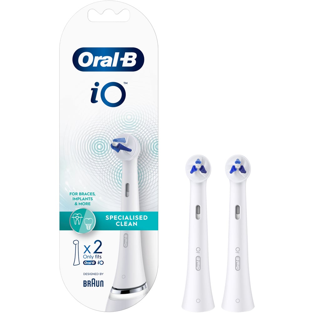 Buy Oral B,Oral-B iO Specialised Clean Replacement Toothbrush Heads – Precision Cleaning, Pack of 2 - Gadcet UK | UK | London | Scotland | Wales| Near Me | Cheap | Pay In 3 | Toothbrush Replacement Heads