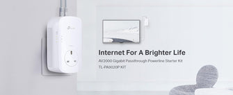 Buy TP-Link,TP-Link AV2000 2-port Gigabit Passthrough Powerline Starter Kit (TL-PA9020P KIT) - Gadcet UK | UK | London | Scotland | Wales| Ireland | Near Me | Cheap | Pay In 3 | Desktop