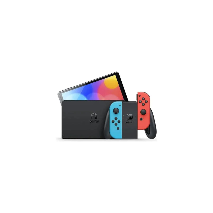 Nintendo Switch OLED Model – Neon Blue & Neon Red Console– Gadcet UK