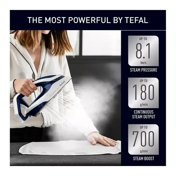 Buy TEFAL,TEFAL Pro Express Vision GV9812 High Pressure Steam Generator Iron - Blue & White - Gadcet UK | UK | London | Scotland | Wales| Near Me | Cheap | Pay In 3 | Ironing Systems
