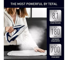 TEFAL Pro Express Vision GV9812 High Pressure Steam Generator Iron - Blue & White