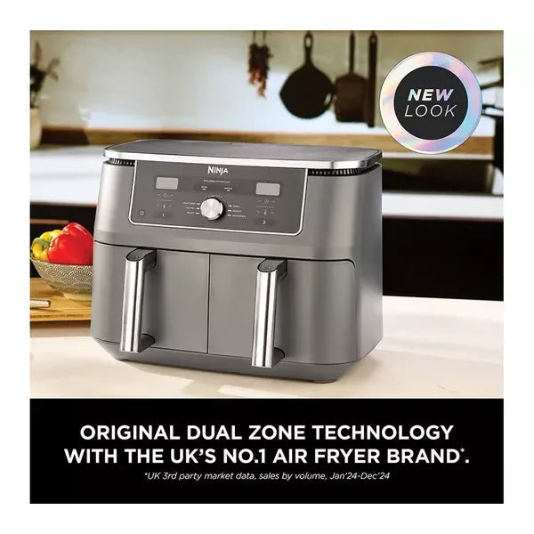 Buy NINJA,Ninja MAX 6-in-1 Dual Zone Air Fryer DZ400UK – Gunmetal Gre - Gadcet UK | UK | London | Scotland | Wales| Near Me | Cheap | Pay In 3 | Air Fryers