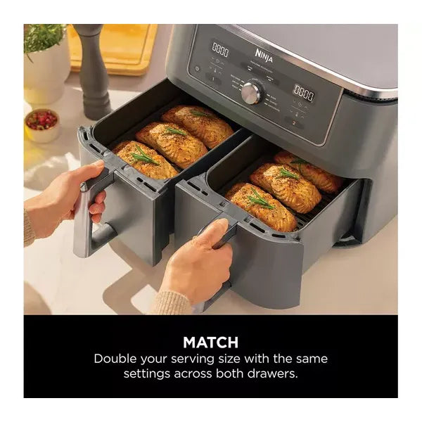 Buy NINJA,Ninja MAX 6-in-1 Dual Zone Air Fryer DZ400UK – Gunmetal Gre - Gadcet UK | UK | London | Scotland | Wales| Near Me | Cheap | Pay In 3 | Air Fryers