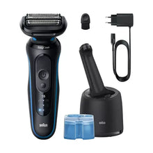BRAUN Series 5 52-B7000cc Wet & Dry Shaver with SmartCare Centre - Blue