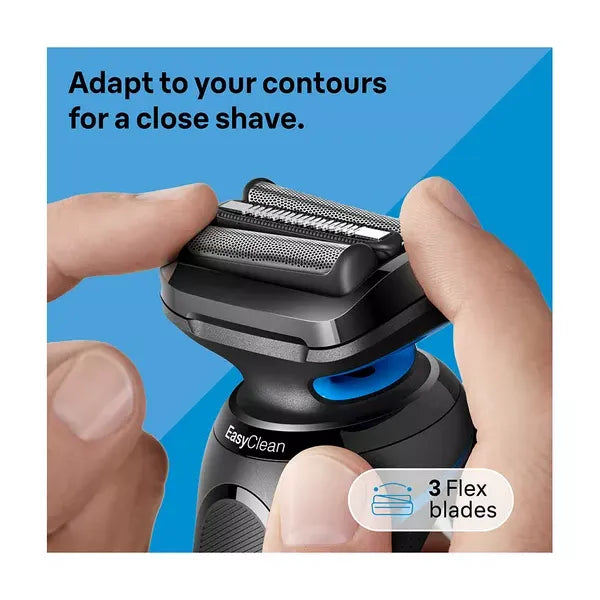 BRAUN Series 5 52-B7000cc Wet & Dry Shaver with SmartCare Centre - Blue